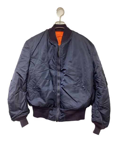 ALPHA INDUSTRIES（アルファインダストリーズ）ALPHA INDUSTRIES (アルファインダストリーズ) MA-1ジャケット ネイビー サイズ:Lの古着・服飾アイテム