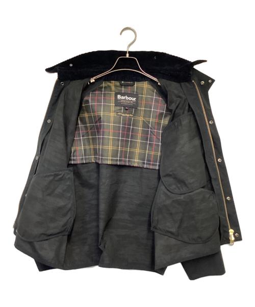Barbour（バブアー）Barbour (バブアー) ピーチスキン コットン ショートレングスブルゾン ブラック サイズ:38の古着・服飾アイテム