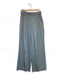 SOEJU（ソージュ）の古着「デニムライクタックワイドパンツ」｜ブルー