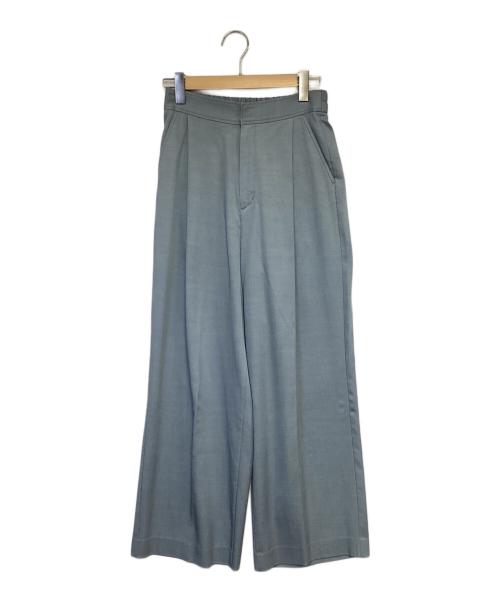 SOEJU（ソージュ）SOEJU (ソージュ) デニムライクタックワイドパンツ ブルー サイズ:Mの古着・服飾アイテム