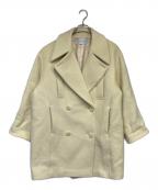 Adam et Ropeアダム エ ロペ）の古着「ビッグラペルコート」｜イエロー