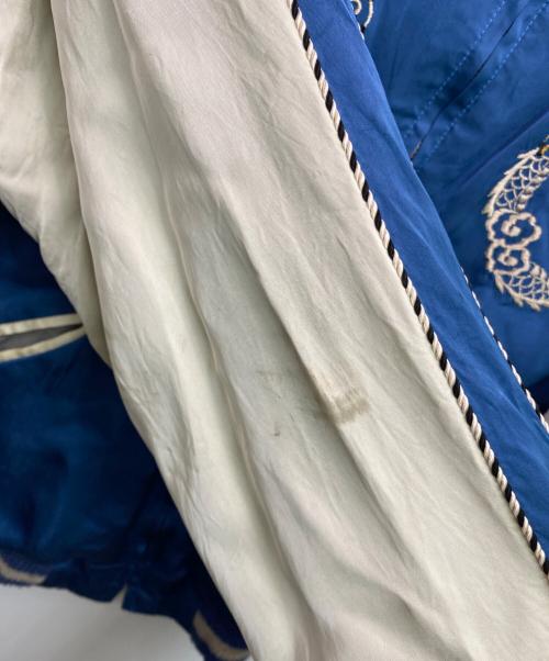 東洋TAILOR（トウヨウテイラー）東洋TAILOR (トウヨウテイラー) スペシャルサテンスカジャン ブルー×ホワイト サイズ:特大の古着・服飾アイテム