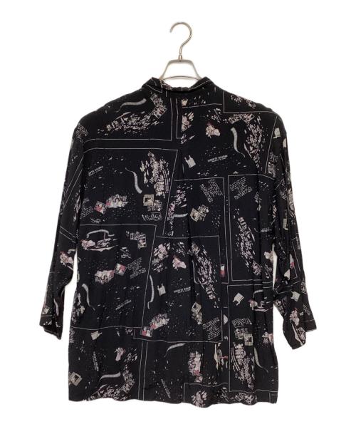 Porter Classic（ポータークラシック）Porter Classic (ポータークラシック) ALOHA LONG SHIRT（アロハ ロング シャツ） ブラック サイズ:2の古着・服飾アイテム