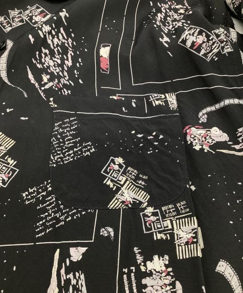 Porter Classic（ポータークラシック）Porter Classic (ポータークラシック) ALOHA LONG SHIRT（アロハ ロング シャツ） ブラック サイズ:2の古着・服飾アイテム