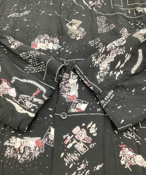 Porter Classic（ポータークラシック）Porter Classic (ポータークラシック) ALOHA LONG SHIRT（アロハ ロング シャツ） ブラック サイズ:2の古着・服飾アイテム