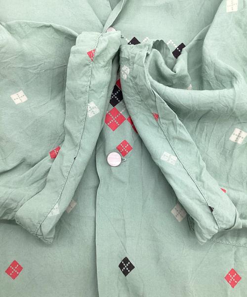 Star OF HOLLYWOOD（スターオブハリウッド）Star OF HOLLYWOOD (スターオブハリウッド) HIGH DENSITY RAYON OPEN SHIRT（ハイ デンシティ レーヨン オープンシャツ） グリーン サイズ:XLの古着・服飾アイテム