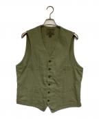 NIGEL CABOURNナイジェルケーボン）の古着「リネンベスト」｜カーキ