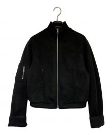 TheOpen Product（ザ オープンプロダクト）の古着「ボンバー ジャケット」｜ブラック