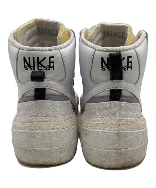 NIKE（ナイキ）NIKE (ナイキ) sacai (サカイ) BLAZER MID（ブレザー ミッド）スニーカー ホワイト サイズ:US9の古着・服飾アイテム