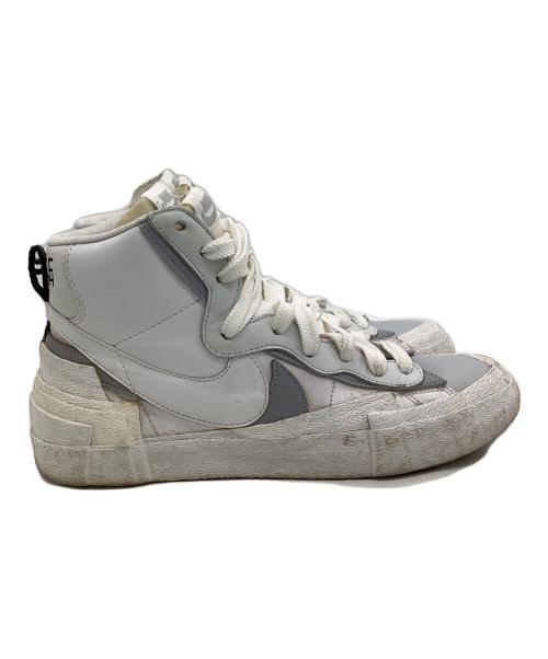 NIKE（ナイキ）NIKE (ナイキ) sacai (サカイ) BLAZER MID（ブレザー ミッド）スニーカー ホワイト サイズ:US9の古着・服飾アイテム