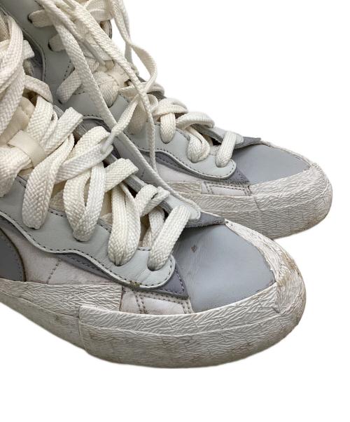 NIKE（ナイキ）NIKE (ナイキ) sacai (サカイ) BLAZER MID（ブレザー ミッド）スニーカー ホワイト サイズ:US9の古着・服飾アイテム