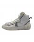 NIKE (ナイキ) sacai (サカイ) BLAZER MID（ブレザー ミッド）スニーカー ホワイト サイズ:US9：5000円