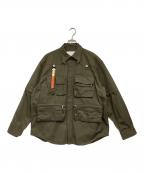 MOUNTAIN RESEARCHマウンテンリサーチ）の古着「Phishing Shirt（フィッシングシャツ）」｜オリーブ