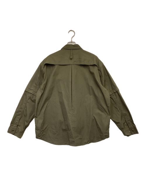 MOUNTAIN RESEARCH（マウンテンリサーチ）MOUNTAIN RESEARCH (マウンテンリサーチ) Phishing Shirt（フィッシングシャツ） オリーブ サイズ:XLの古着・服飾アイテム