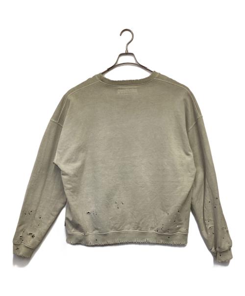NEIGHBORHOOD（ネイバーフッド）NEIGHBORHOOD (ネイバーフッド) DAMAGE SWEATSHIRT（ダメージ スウェットシャツ） ベージュ サイズ:XLの古着・服飾アイテム