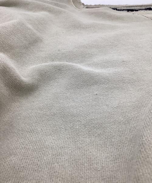 NEIGHBORHOOD（ネイバーフッド）NEIGHBORHOOD (ネイバーフッド) DAMAGE SWEATSHIRT（ダメージ スウェットシャツ） ベージュ サイズ:XLの古着・服飾アイテム
