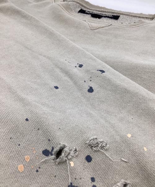 NEIGHBORHOOD（ネイバーフッド）NEIGHBORHOOD (ネイバーフッド) DAMAGE SWEATSHIRT（ダメージ スウェットシャツ） ベージュ サイズ:XLの古着・服飾アイテム