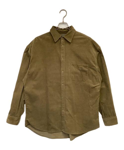 THE NORTHFACE PURPLELABEL（ザ・ノースフェイス パープルレーベル）THE NORTHFACE PURPLELABEL (ザ・ノースフェイス パープルレーベル) Organic Cotton Corduroy Big Shirt（オーガニック コットン コーデュロイ ビッグ シャツ） カーキ サイズ:Lの古着・服飾アイテム