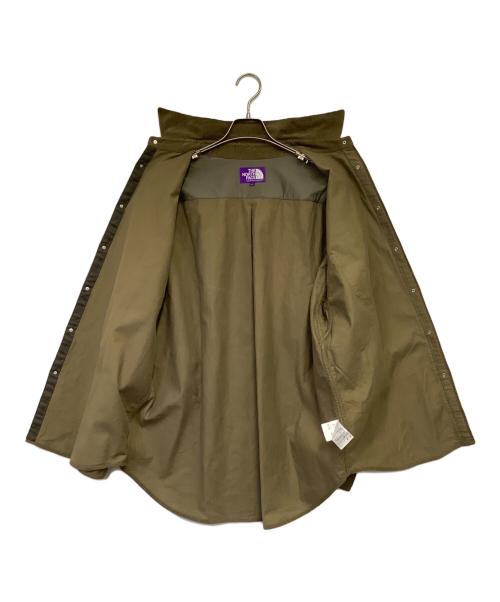 THE NORTHFACE PURPLELABEL（ザ・ノースフェイス パープルレーベル）THE NORTHFACE PURPLELABEL (ザ・ノースフェイス パープルレーベル) Organic Cotton Corduroy Big Shirt（オーガニック コットン コーデュロイ ビッグ シャツ） カーキ サイズ:Lの古着・服飾アイテム
