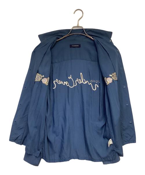 JohnUNDERCOVER（ジョンアンダーカバー）JohnUNDERCOVER (ジョンアンダーカバー) オープンカラーシャツ ブルー サイズ:3の古着・服飾アイテム