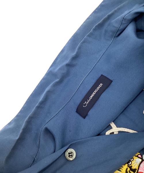 JohnUNDERCOVER（ジョンアンダーカバー）JohnUNDERCOVER (ジョンアンダーカバー) オープンカラーシャツ ブルー サイズ:3の古着・服飾アイテム
