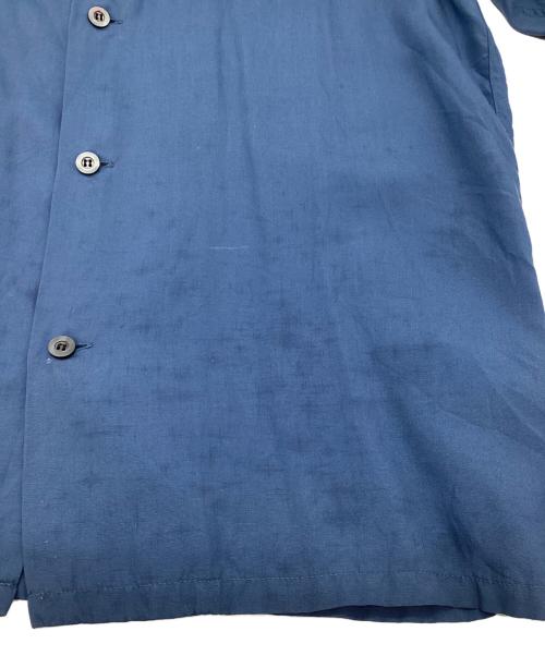 JohnUNDERCOVER（ジョンアンダーカバー）JohnUNDERCOVER (ジョンアンダーカバー) オープンカラーシャツ ブルー サイズ:3の古着・服飾アイテム