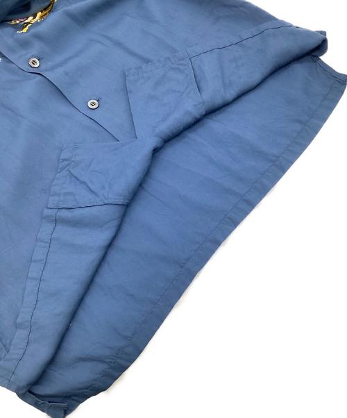 JohnUNDERCOVER（ジョンアンダーカバー）JohnUNDERCOVER (ジョンアンダーカバー) オープンカラーシャツ ブルー サイズ:3の古着・服飾アイテム
