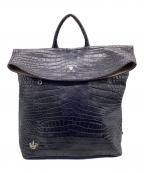 A.D.M.J.エーディーエムジェイ）の古着「クロコ型押し リュック」｜ブルー