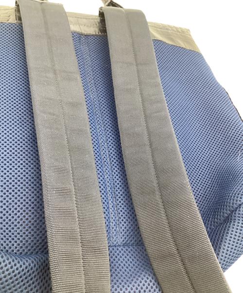 A.D.M.J.（エーディーエムジェイ）A.D.M.J. (エーディーエムジェイ) クロコ型押し リュック ブルーの古着・服飾アイテム