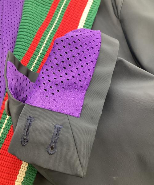 KOLOR（カラー）KOLOR (カラー) ナイロンタッサーコーティング2Bテーラードジャケット ネイビー×グリーン サイズ:Ｆの古着・服飾アイテム