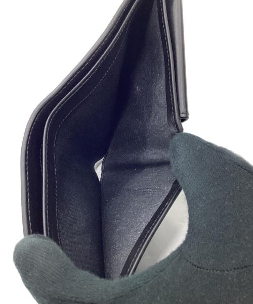 CELINE（セリーヌ）CELINE (セリーヌ) クロコダイル型押し 2つ折り財布 ブラックの古着・服飾アイテム