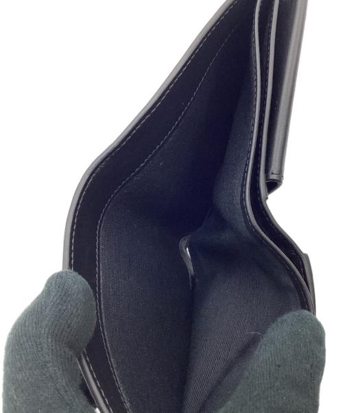 CELINE（セリーヌ）CELINE (セリーヌ) クロコダイル型押し 2つ折り財布 ブラックの古着・服飾アイテム