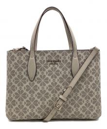 Kate Spade（ケイトスペード）の古着「スペードフラワー2WAYバッグ」｜グレー
