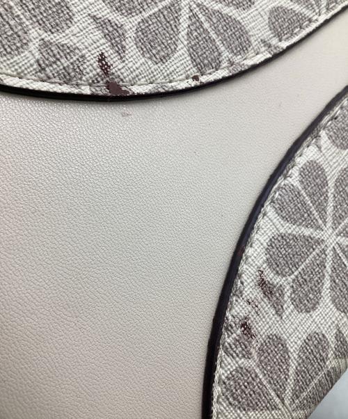 Kate Spade（ケイトスペード）Kate Spade (ケイトスペード) スペードフラワー2WAYバッグ グレーの古着・服飾アイテム