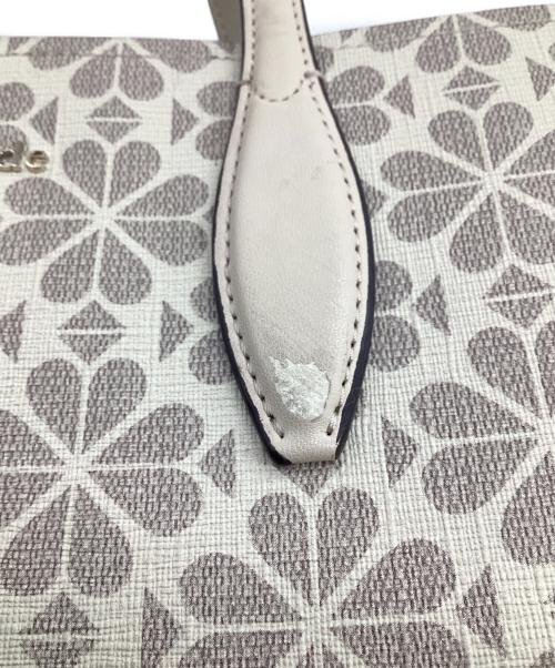 Kate Spade（ケイトスペード）Kate Spade (ケイトスペード) スペードフラワー2WAYバッグ グレーの古着・服飾アイテム