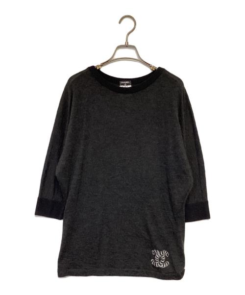 CHANEL（シャネル）CHANEL (シャネル) カシミヤ混 ニット ブラック サイズ:36の古着・服飾アイテム