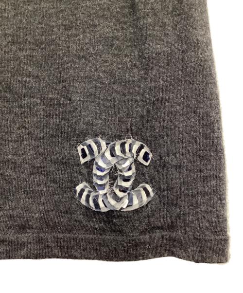 CHANEL（シャネル）CHANEL (シャネル) カシミヤ混 ニット ブラック サイズ:36の古着・服飾アイテム