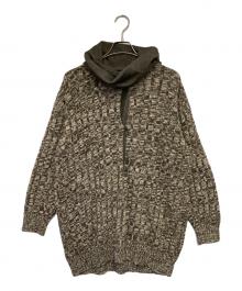 MaxMara（マックスマーラ）の古着「切り替えニット」｜グレー