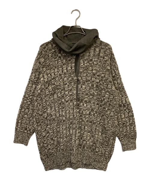 MaxMara（マックスマーラ）MaxMara (マックスマーラ) 切り替えニット グレー サイズ:Mの古着・服飾アイテム