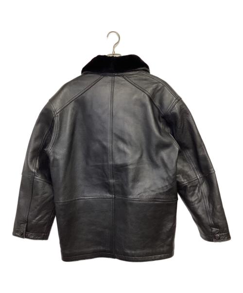 HARAJUKU MOTHER（ハラジュクマザー）HARAJUKU MOTHER (ハラジュクマザー) ラムレザージャケット ブラック サイズ:Lの古着・服飾アイテム