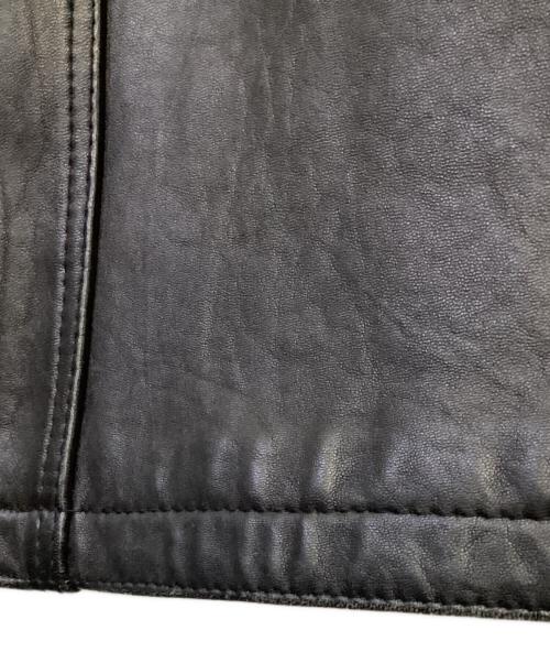 HARAJUKU MOTHER（ハラジュクマザー）HARAJUKU MOTHER (ハラジュクマザー) ラムレザージャケット ブラック サイズ:Lの古着・服飾アイテム