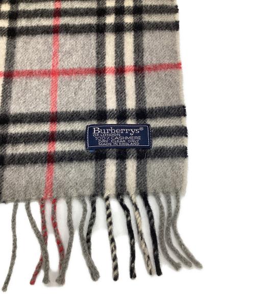 Burberry's（バーバリー）Burberry's (バーバリーズ) カシミヤマフラー グレーの古着・服飾アイテム