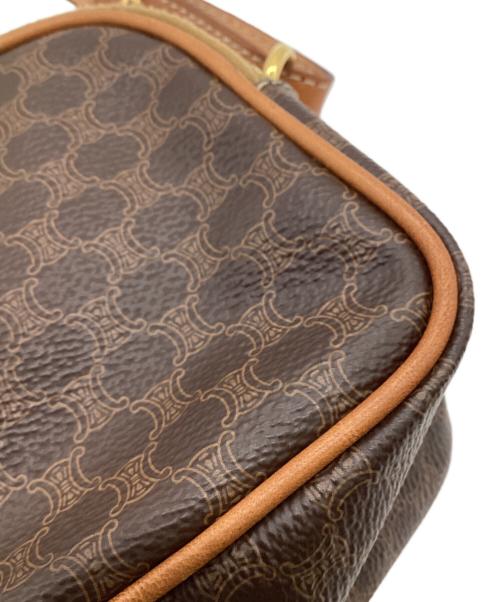 CELINE（セリーヌ）CELINE (セリーヌ) マカダム ショルダーポーチ ブラウンの古着・服飾アイテム