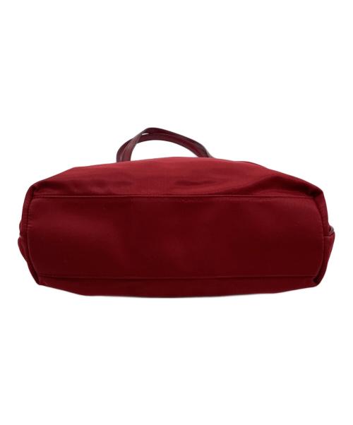 PRADA（プラダ）PRADA (プラダ) ナイロンハンドバッグ レッドの古着・服飾アイテム