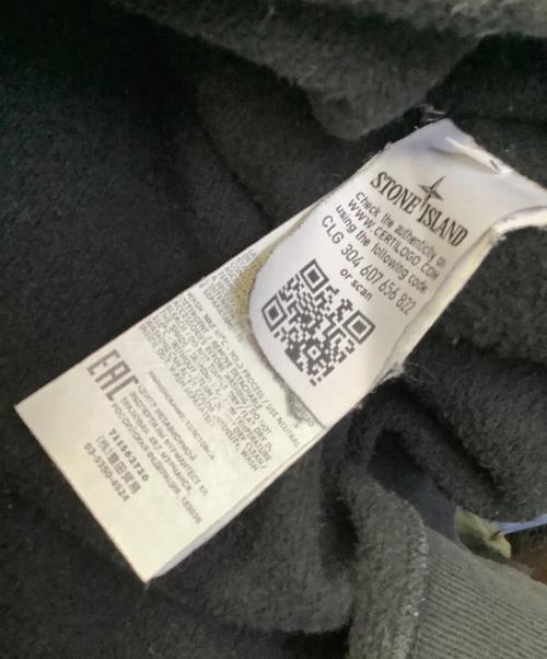 STONE ISLAND（ストーンアイランド）STONE ISLAND (ストーンアイランド) クルーネック スウェット ブラック サイズ:XLの古着・服飾アイテム