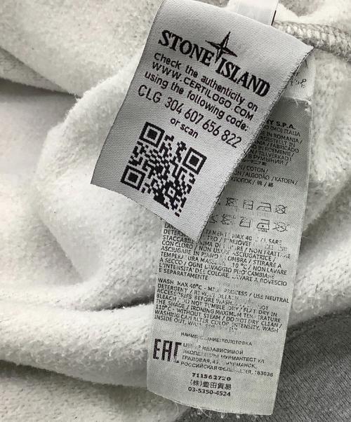 STONE ISLAND（ストーンアイランド）STONE ISLAND (ストーンアイランド) クルーネック スウェット グレー サイズ:XLの古着・服飾アイテム