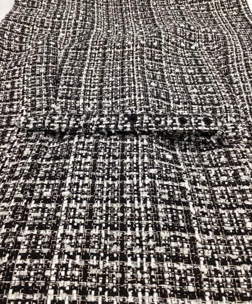 Snidel（スナイデル）Snidel (スナイデル) バリエツイードジレ ホワイト×ブラック サイズ:Fの古着・服飾アイテム