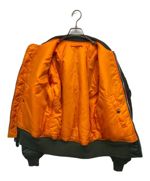 ALPHA（アルファ）ALPHA (アルファ) フライトジャケット オリーブ サイズ:Mの古着・服飾アイテム