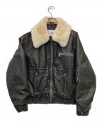 SLYスライ）の古着「ヴィンテージフェイクレザーブルゾン」｜ブラック