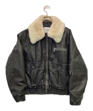 中古・古着通販】SLY (スライ) ヴィンテージフェイクレザーブルゾン